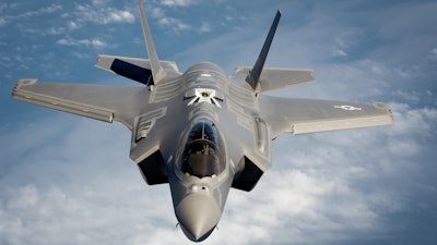 A U s Air Force Pilot Navigates An F 35 A Lightning Ii Aircraft Assigned To The 58th Fighter Squadron 33rd Fighter Wing Into Position To Refuel With A Kc 135 Stratotanker Assigned To The 336th Air Refueling 130516 F Xl333 556 590b3874bfadc