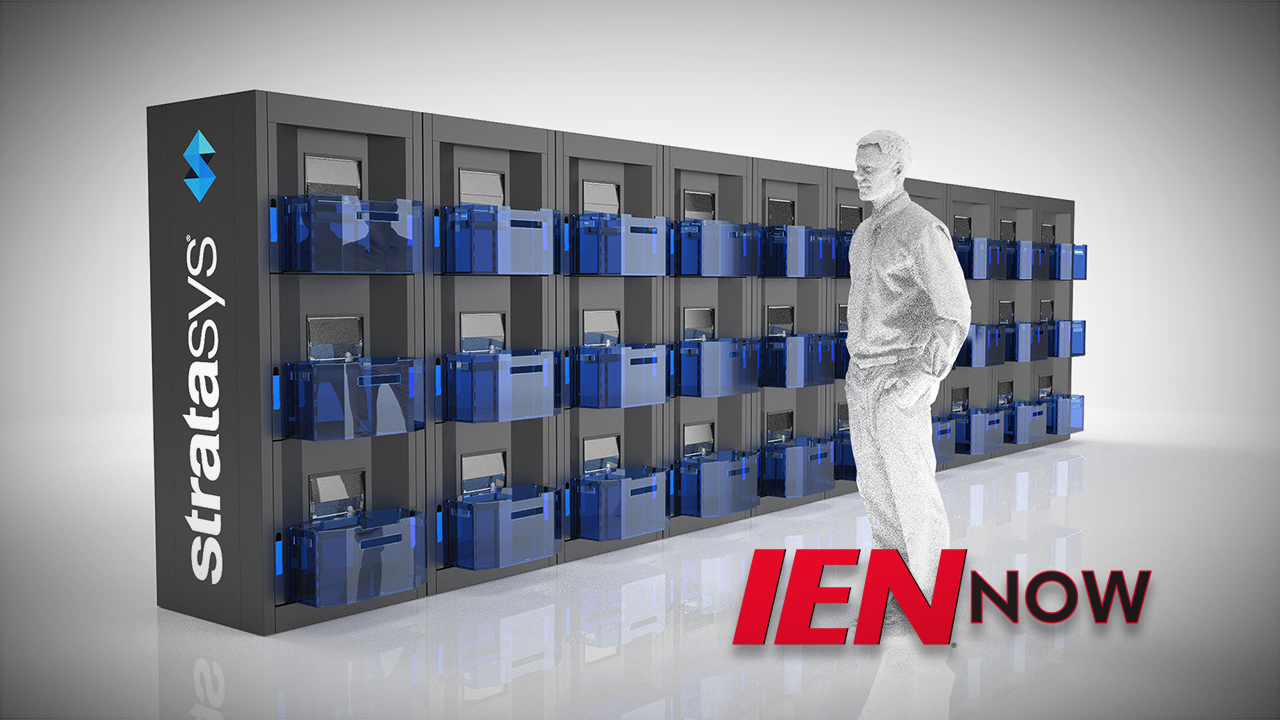 Stratasys Builds a Wall of 3D Printers