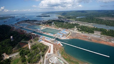 The new Panama Canal pictured in January 2017.