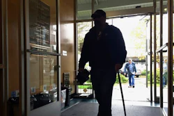 In this April 7, 2017, photo, patrons walk into the main Josephine County library branch in Grants Pass, Ore., as it opens its doors in the morning. The library system in Josephine County has been operating as a nonprofit on donations and volunteer hours since it lost public funding, but a measure on the May 16, 2017, ballot could restore limited tax dollars by creating a special library tax district.