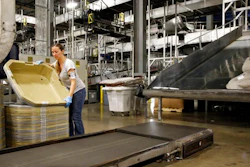 In this Nov. 20, 2015, photo, a UPS employee works inside the company's Worldport hub in Louisville, Ky. On Friday, May 5, 2017, the U.S. government issues the April jobs report.