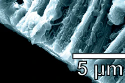 Lithium metal coats the hybrid graphene and carbon nanotube anode in a battery created at Rice University. The lithium metal coats the three-dimensional structure of the anode and avoids forming dendrites.