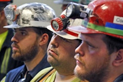 Coal miners in Pennsylvania in April listen to Scott Pruitt, head of the Environmental Protection Agency.