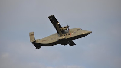 The Wallops Flight Facility Aircraft Office operates the NASA C-23 Sherpa research aircraft available to support airborne science research. The C-23 is a two-engine turboprop aircraft designed to operate under the most arduous conditions, in a wide range of mission configurations.