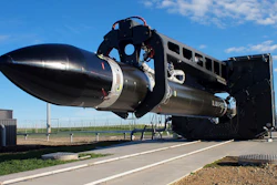This photo supplied by Rocket Lab, shows the Electron rocket maneuvers to the launch pad on the Mahia Peninsula in the North Island of New Zealand, Thursday, May 25, 2017. California-based company Rocket Lab said Thursday it had launched a test rocket into space from its New Zealand launch pad, although the rocket didn’t reach orbit as hoped.