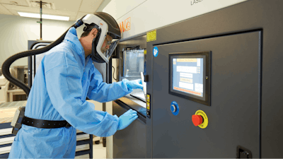 Research associate Jerry Ratthapakdee works in the Multi-Scale Additive Manufacturing Lab at the University of Waterloo.