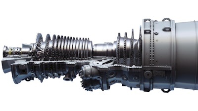 GE’s 7HA high efficiency, air cooled gas turbine.