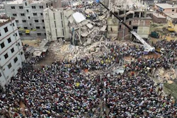 Bangladesh's 5-factory Rana Plaza, after its 2013 collapse.