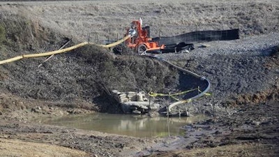 Coal ash pits in North Carolina.