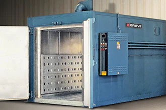 Grieve's No. 852 is an 850°F (454°C), high temperature walk-in oven.
