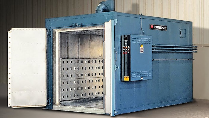 Grieve's No. 852 is an 850°F (454°C), high temperature walk-in oven.