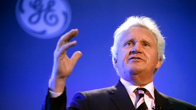 In this Monday, April 4, 2016, file photo, General Electric CEO Jeff Immelt speaks during a news conference in Boston, held to unveil more details about GE's move to the city, pledging to spend $50 million on a series of initiatives in Boston. General Electric announced Monday, June 12, 2017, that Immelt is stepping down after 16 years as CEO of the iconic conglomerate. Immelt took the helm in 2001 from legendary CEO Jack Welsh. John Flannery, president and CEO of the GE’s health care unit, will take over as CEO in August 2017.