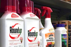 In this Thursday, Jan. 26, 2017, photo, containers of Roundup, left, a weed killer is seen on a shelf with other products for sale at a hardware store in Los Angeles. California regulators are taking a pivotal step toward requiring the popular weed killer Roundup to come with a warning label. The state's Office of Environmental Health Hazard Assessment announced Monday, June 26, 2017, that the weed killer's main ingredient, glyphosate, will be listed in July as a chemical known to cause cancer.
