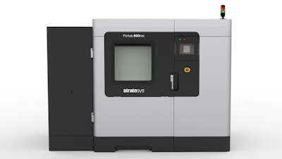 A new edition of the Fortus 900mc Production 3D Printer is featured in Stratasys' new Aircraft Interiors Certification Solution.