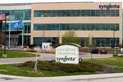 This April 18, 2017, file photo shows the suburban Minneapolis headquarters of Syngenta in Minnetonka, Minn. A trial is poised to begin Monday, June 5, against Swiss agribusiness giant Syngenta over its decision to introduce a genetically engineered corn seed variety to the U.S. market before China approved it for imports.