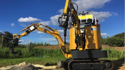 A group of Japanese researchers developed a new concept construction robot for disaster relief situations. This robot has a double swing dual arm mechanism and has drastically improved operability and mobility compared to conventional construction machines.