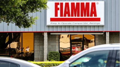 Law enforcement investigate the scene where they said there were multiple fatalities at Fiamma, an awning factory, in an industrial area near Orlando, Fla., Monday, June 5, 2017. The Orange County Sheriff's Office said on its official Twitter account that the situation has been contained.