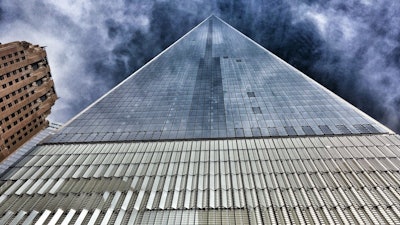 The new One World Trade Center building, made with high-performance concrete.