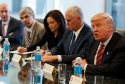 President Donald Trump speaks during a meeting with technology industry leaders at Trump Tower in New York, Wednesday, Dec. 14, 2016.