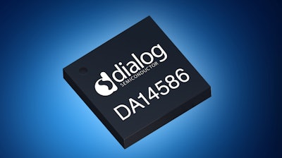 The SmartBond DA14586 Bluetooth 5 system-on-chip (SoC) from Dialog Semiconductor.