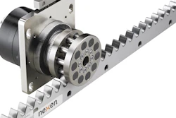 The Nexen patented precision roller pinion system (RPS).