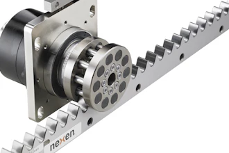 The Nexen patented precision roller pinion system (RPS).