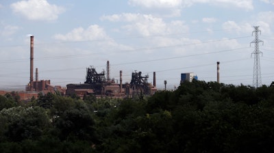 A general view of the Zelezara Smederevo steel mill, in the city of Smederevo, 45 kilometers east of Belgrade, Serbia.