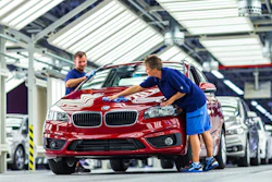 BMW is investing $232,790,000 in its plant in Leipzig, eastern Germany.