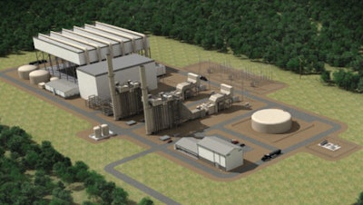 A rendering of the Clear River Energy Center.