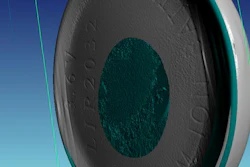 An x-ray reconstruction of a coin cell supercapacitor.