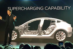 In this March 31, 2016, file photo, Tesla Motors Inc. CEO Elon Musk speaks at the unveiling of the Model 3 at the Tesla Motors design studio in Hawthorne, Calif. Electric car maker Tesla said on Monday, July 3, 2017, that its Model 3 car will go on sale on Friday.