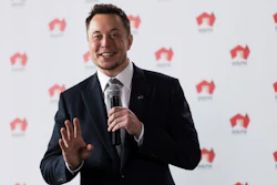 Tesla CEO Elon Musk talks about the development of the worlds biggest lithium-ion battery in Adelaide, Australia, Friday, July 7, 2017. Tesla will partner with French renewable energy company Neoen to build the 100-megawatt battery farm in South Australia state.