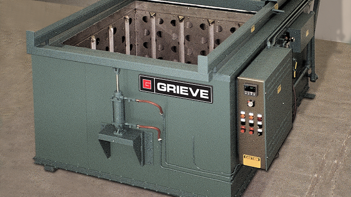 The No. 844 is a 500°F top-loading oven from Grieve.