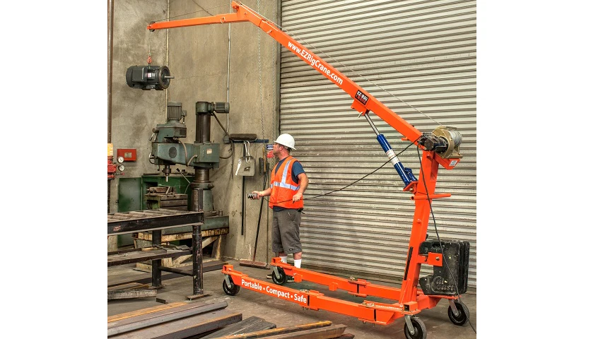 Portable Lifting Rig Editor's Pick: Portable Crane Lifts Up to 2,400-Lbs | Industrial ...