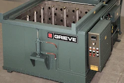 The No. 844 is a 500°F top-loading oven from Grieve.