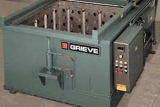 The No. 844 is a 500°F top-loading oven from Grieve.