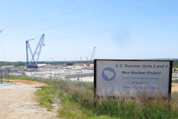 This April 9, 2012 file photo shows construction well underway for two new nuclear reactors at the V.C. Summer Nuclear Station in Jenkinsville, S.C. South Carolina's state-owned public utility has voted to stop construction on two billion-dollar nuclear reactors. The reactors were set to be among the first new nuclear reactors built in the U.S. in decades, but the vote by Santee Cooper’s board on Monday, July 31, 2017 likely ends their future.