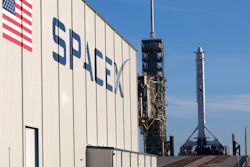 In this photo provided by NASA, a SpaceX Falcon 9 rocket and Dragon spacecraft await liftoff from NASA Kennedy Space Center’s Launch Complex 39A in Cape Canaveral, Fla., on Monday, Aug. 14, 2017. SpaceX is about to launch a few tons of research to the International Space Station — plus ice cream.