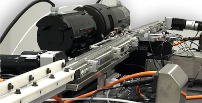 Parts are then staged and travel to the grinding area.