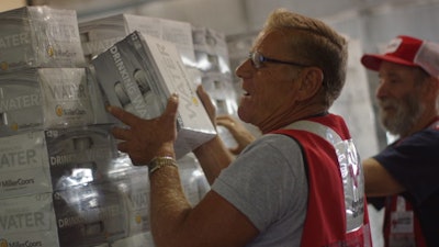 MillerCoors is sending cans of emergency drinking water to the Red Cross in Houston.