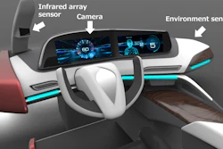 Image of a drowsiness-control system installed in a dashboard.