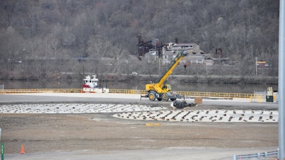 Shell Chemical Appalachia makes progress on site preparations in April 2017 for its new major petrochemicals complex in Pennsylvania.