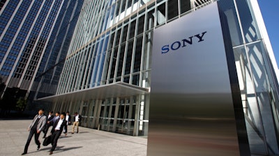 Sony headquarters in Tokyo. Sony’s fiscal first quarter profit nearly quadrupled compared to a year ago, boosted by its lucrative image sensor and other businesses, highlighting a gradual recovery at the Japanese electronics and entertainment company. Sony reported Tuesday, Aug. 1, an 80.9 billion yen ($735 million) April-June profit, up dramatically from 21.2 billion yen the same period a year ago.