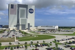 This July 14, 2017, photo shows the Vehicle Assembly Building at NASAs Kennedy Space Center in Cape Canaveral, Florida in Cape Canaveral, Fla. NASA says it may soon have the capability to send astronauts to the International Space Station from U.S. soil for the first time since the retirement of the space shuttle in 2011.