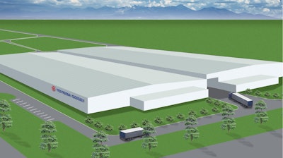 A rendering of the new plant.