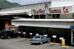 This Oct 3, 2009 file photo shows the Starkist Samoa Co. tuna cannery in Pago Pago, American Samoa. The world's largest supplier of canned tuna will pay a $6.3-million penalty for wastewater treatment violations in American Samoa, where StarKist Co. is a major employer. The Pittsburgh-based company will also take steps to reduce environmental harm to the territory, stemming from a 2014 pipeline break at the American Samoa plant that spilled unpermitted wastewater into the inner Pago Pago Harbor.