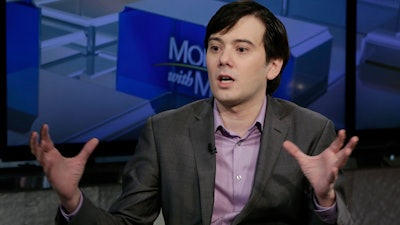 In this file photo, former pharmaceutical CEO Martin Shkreli speaks during an interview. Shkreli's lawyer says his client's caustic online rants shouldn't be taken so seriously.