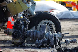 In this Feb. 16, 2009, file photo, debris at the scene of a plane crash site of Continental Connection Flight 3407 in Clarence Center, N.Y. An influential industry panel plans to vote Sept. 14, 2017, on recommendations that the Federal Aviation Administration eliminate or scale back dozens of safety rules, including one on airline pilot qualifications. The recommendations are contained in a report to the FAA’s Aviation Rulemaking Advisory Committee in response to President Donald Trump's directives to cut government regulations.