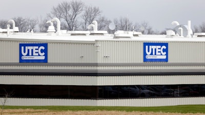 This Dec. 6, 2016, file photo shows the United Technologies Electronic Controls factory in Huntington, Ind. United Technologies is acquiring Rockwell Collins for $22.75 billion in order to expand its aerospace capabilities. United Tech, which makes Otis elevators and Pratt & Whitney engines, said Monday, Sept. 4, 2017, it's paying $140 per share in cash and stock for Rockwell Collins, a 9.4 premium over Tuesday's closing price, when reports of a deal surfaced.