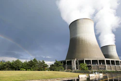 In this Aug. 28, 2017 photo, a double rainbow can be seen next to the twin cooling towers at the Byron Generating Station in Byron, Ill. The Byron Generating Station held it annual open house Aug. 28, during which visitors had a chance to see the control room simulator, maintenance training shops, and emergency preparedness stations among other exhibits. About 500 people signed up to tour the Byron Generating Station's training center.